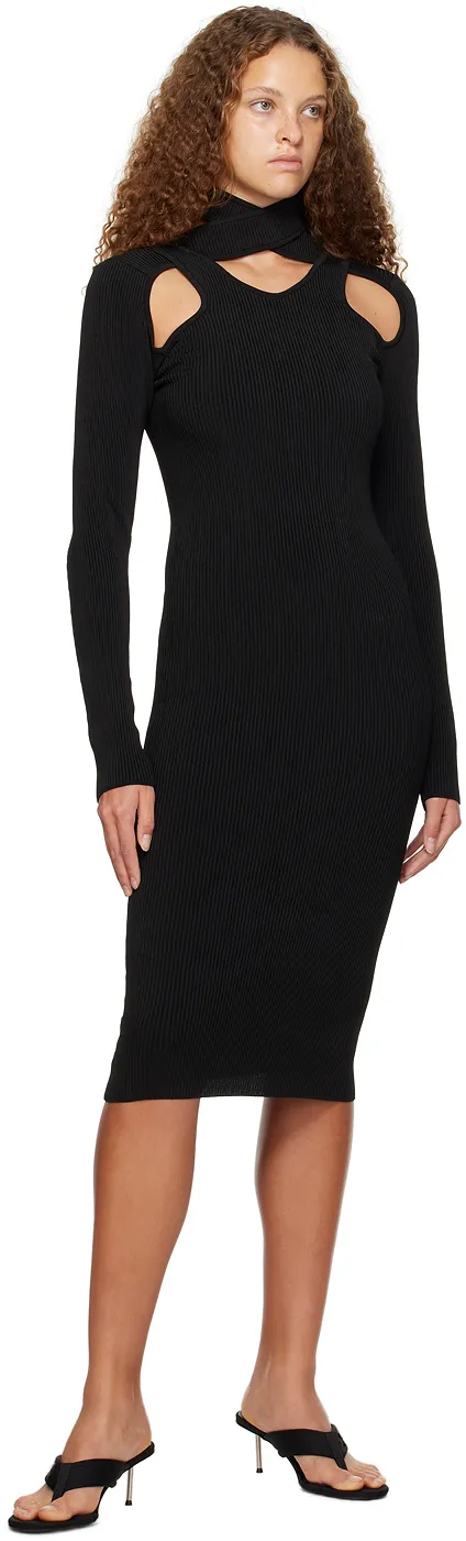 Coperni Cut-Out High Neck Midi Dress