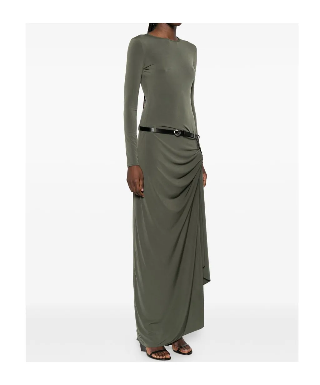 Long Sleeve Dress With Slit Details