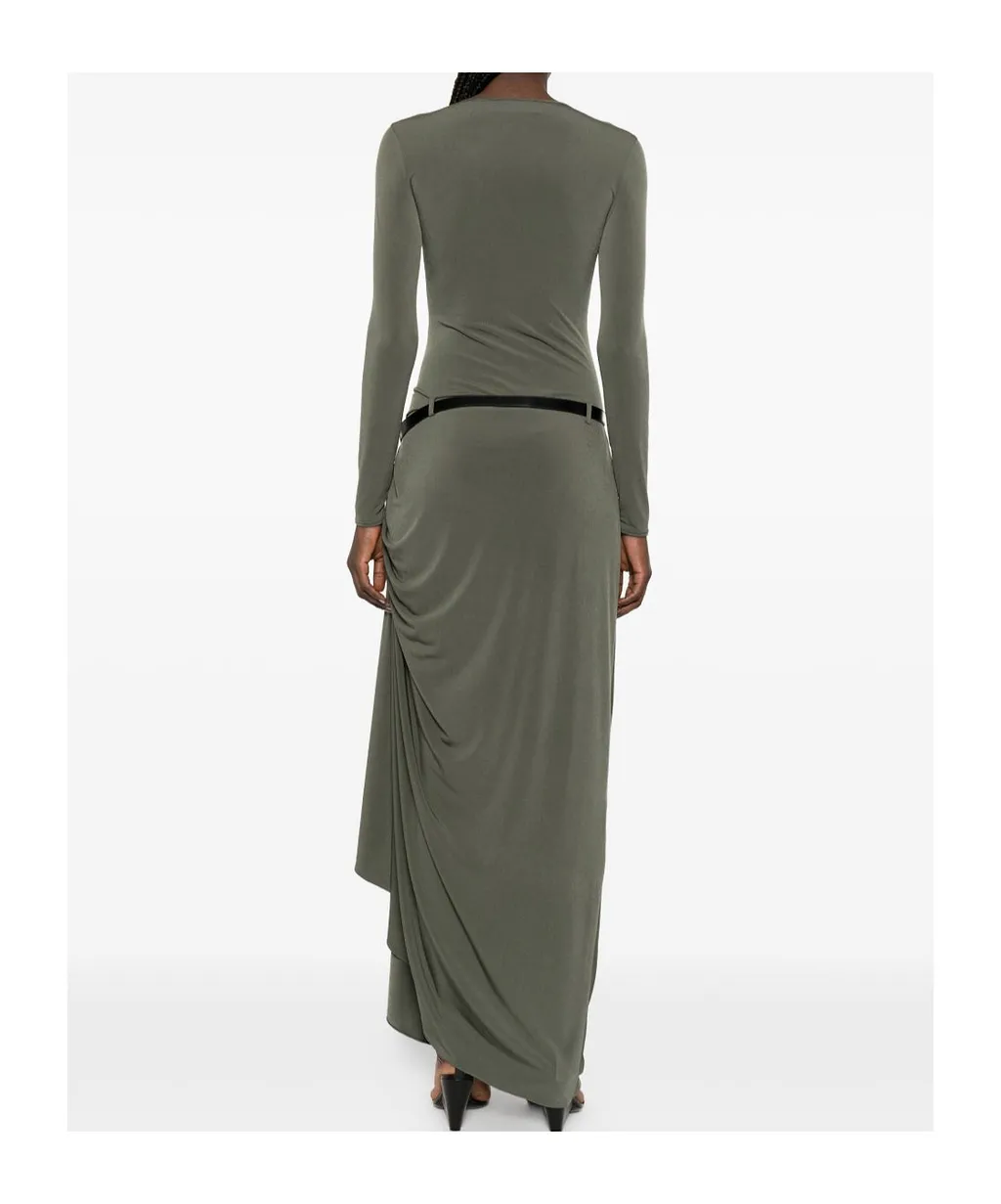 Long Sleeve Dress With Slit Details