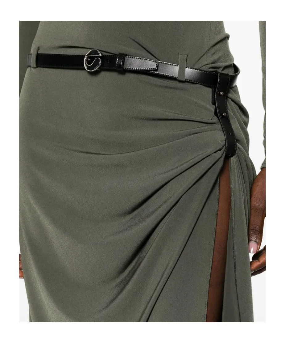 Long Sleeve Dress With Slit Details