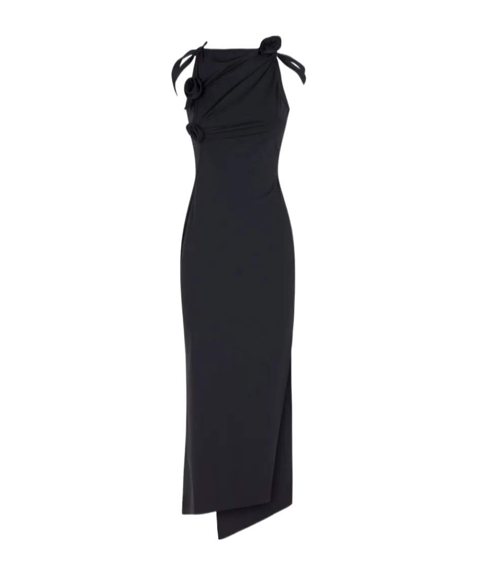 Coperni Floral Draped Maxi Dress