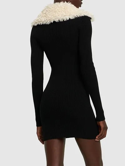 Knitted Long-Sleeved Dress