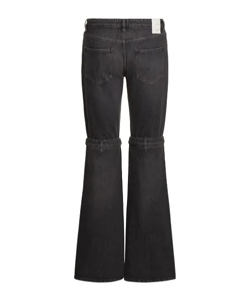 Knee Detail Denim Trousers