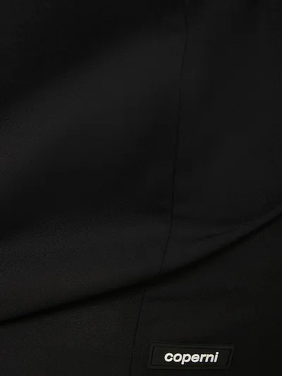 Plain Jersey Wool Mini Dress