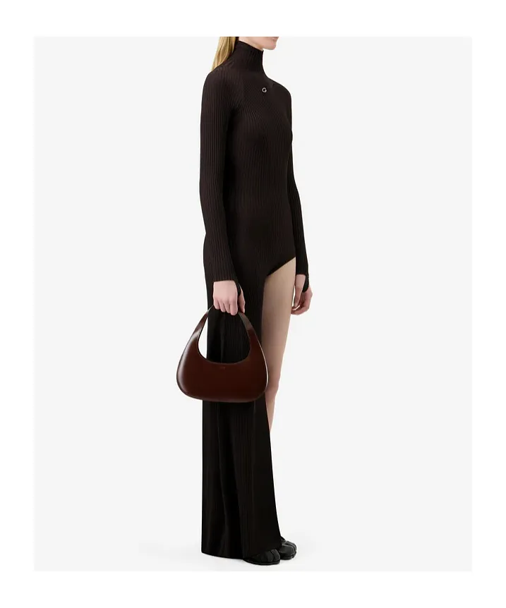 Ribbed Cut-Out Dress