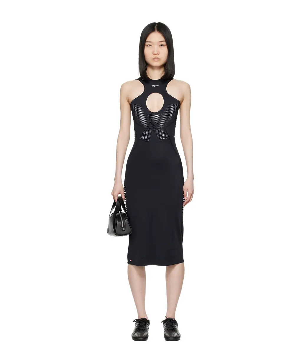 Round Collar Sleeveless Dress