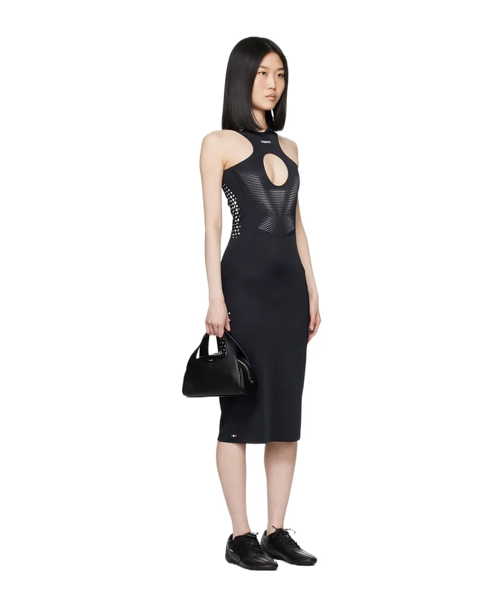Round Collar Sleeveless Dress