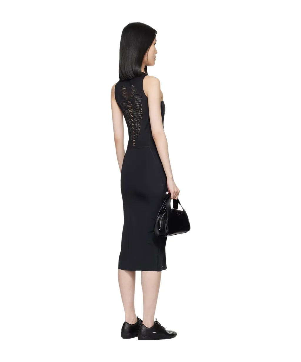 Round Collar Sleeveless Dress