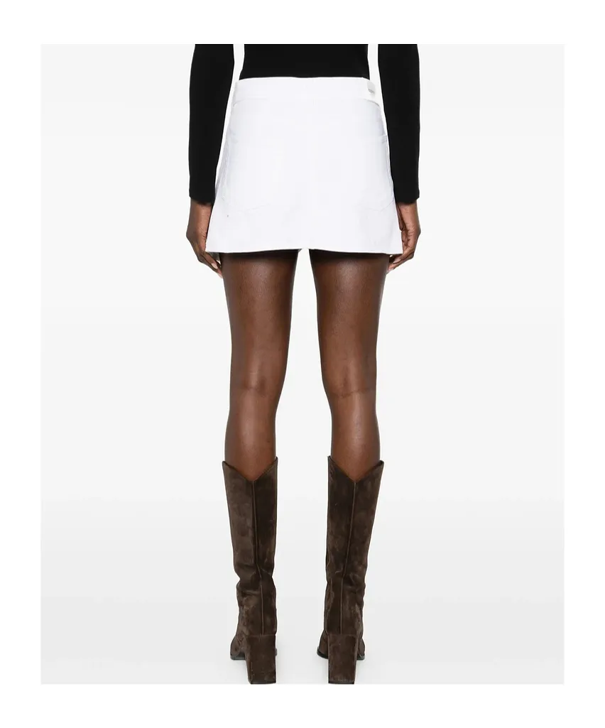 Studded Overlap Mini Skirt
