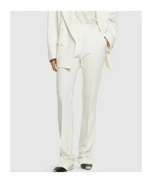 Straight Slim-Fitting Pants