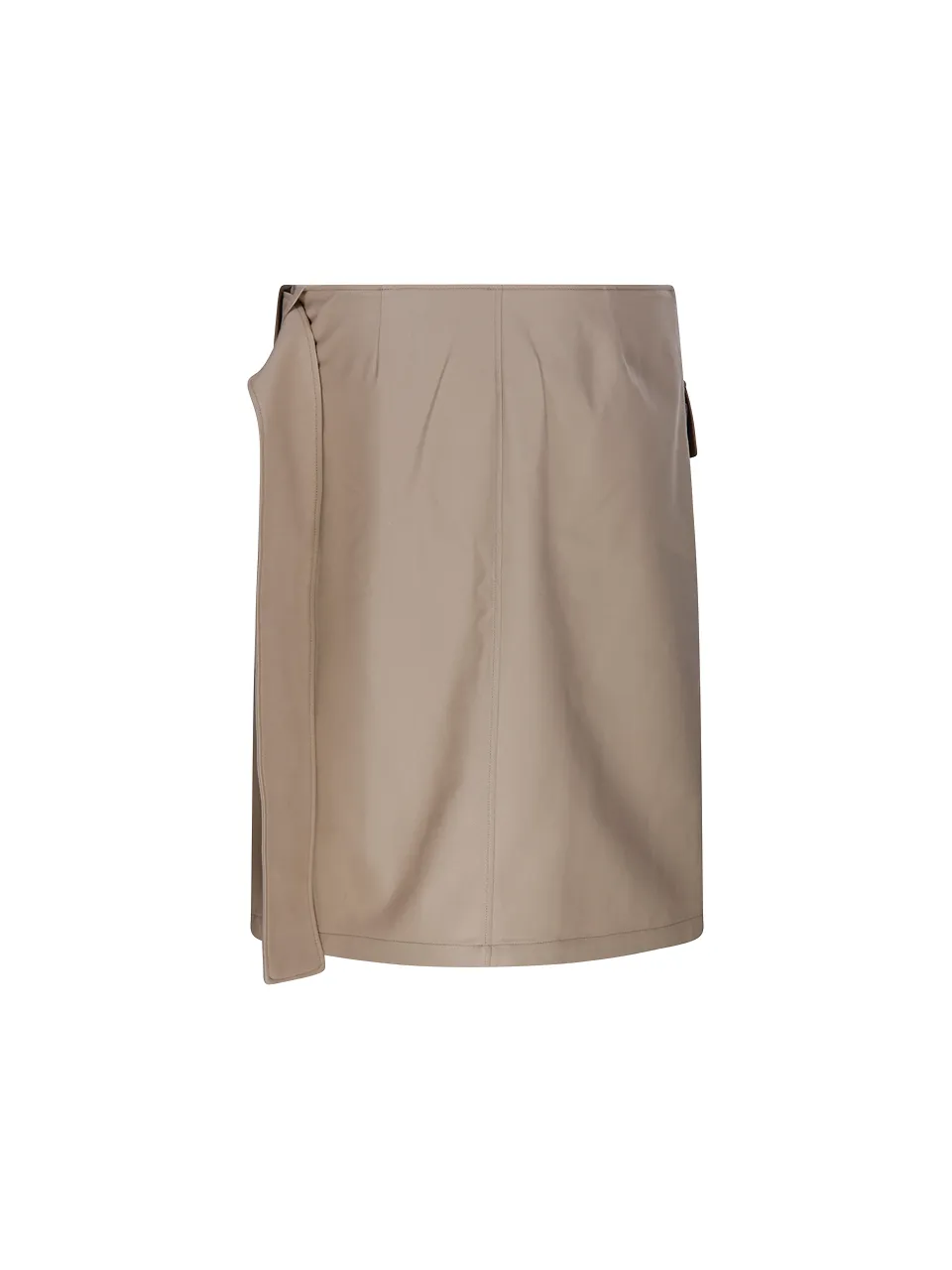 CourrÈGes Logo Detailed Buckled Utility Skirt