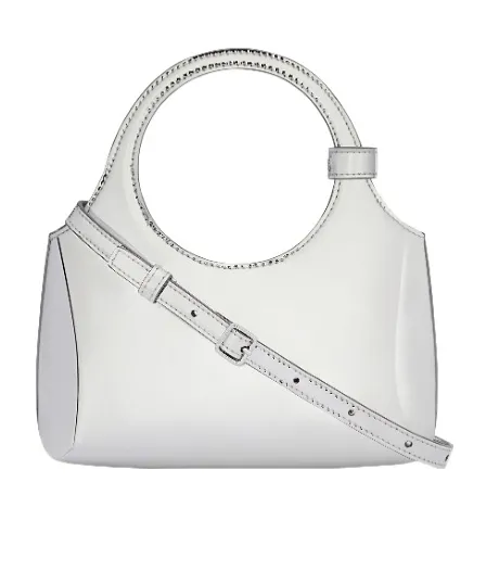 CourrÈGes Mini Holy Logo Embossed Shoulder Bag