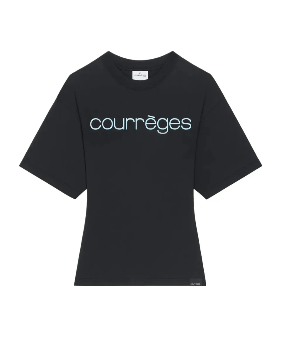 CourrÈGes Waisted Printed T-Shirt