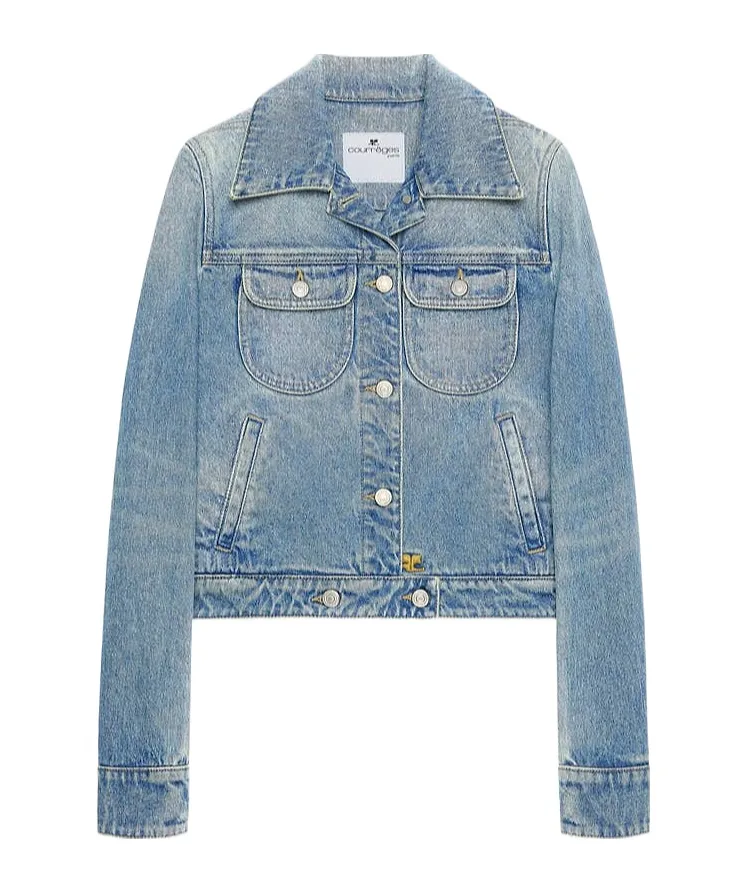 CourrÈGes Reedition Buttoned Denim Jacket