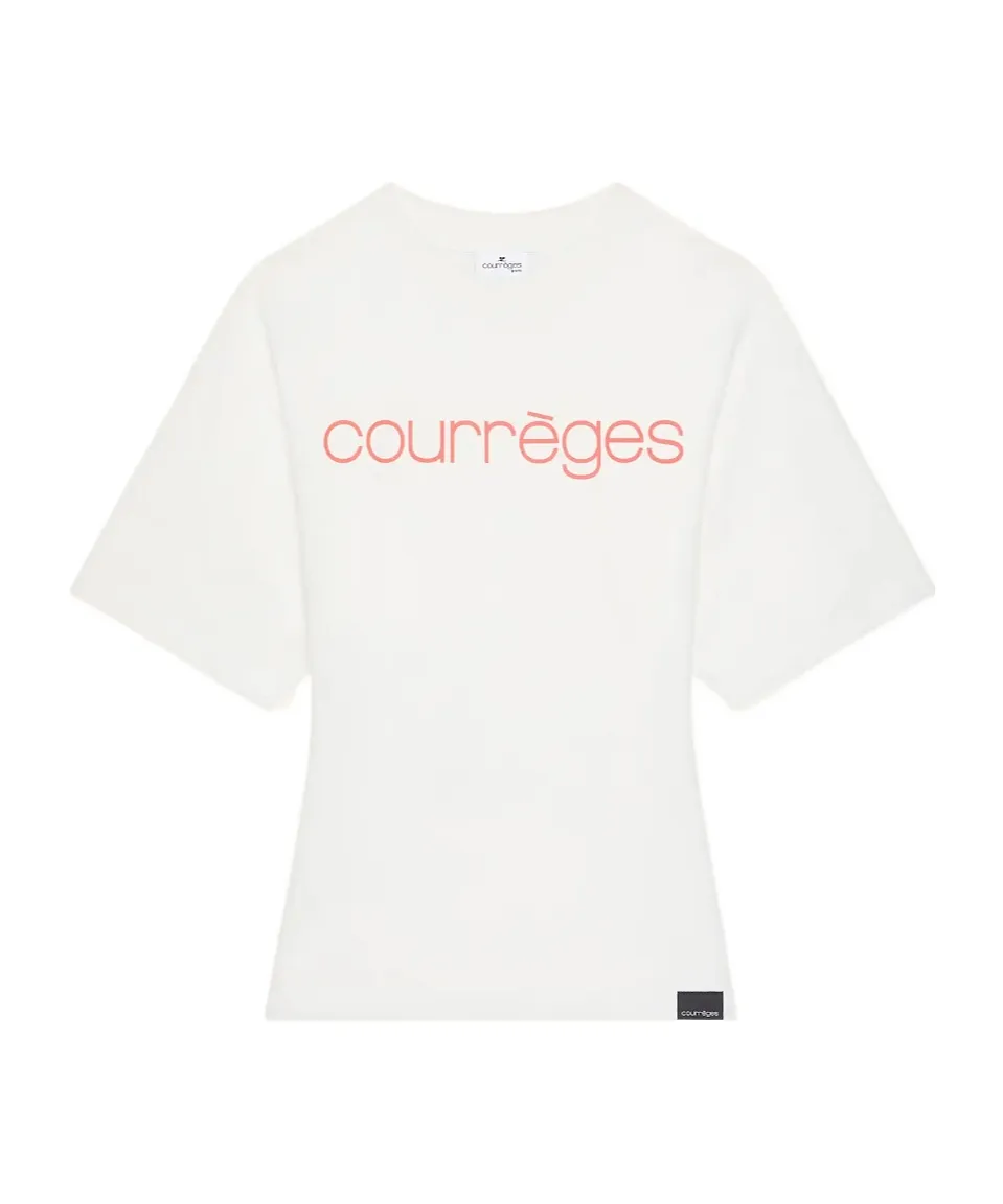 CourrÈGes Waisted Printed T-Shirt