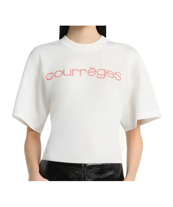 CourrÈGes Waisted Printed T-Shirt