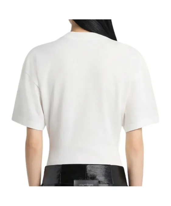 CourrÈGes Waisted Printed T-Shirt