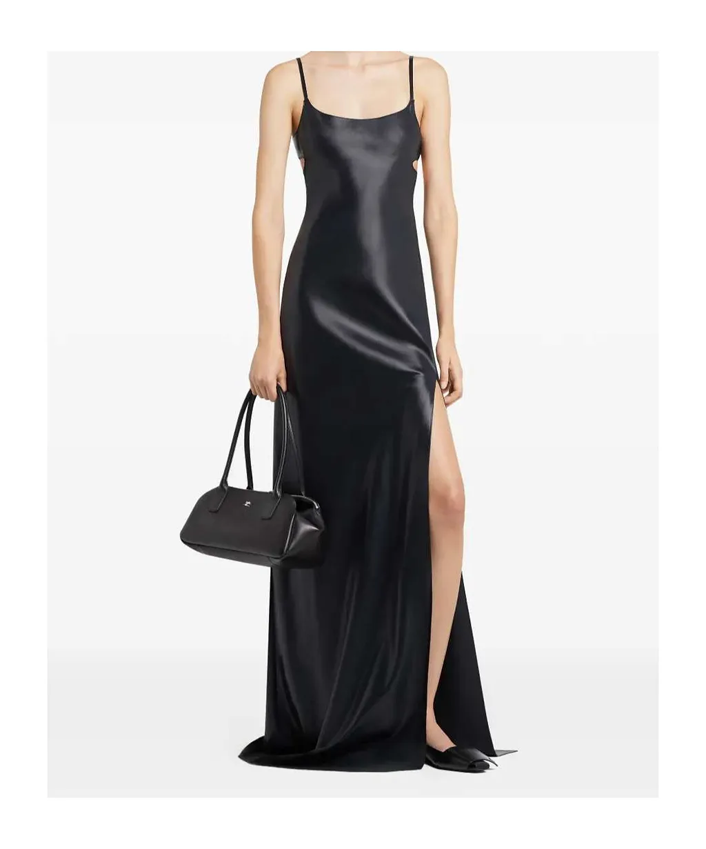 CourrÈGes Cut-Out Detailed Midi Slip Dress