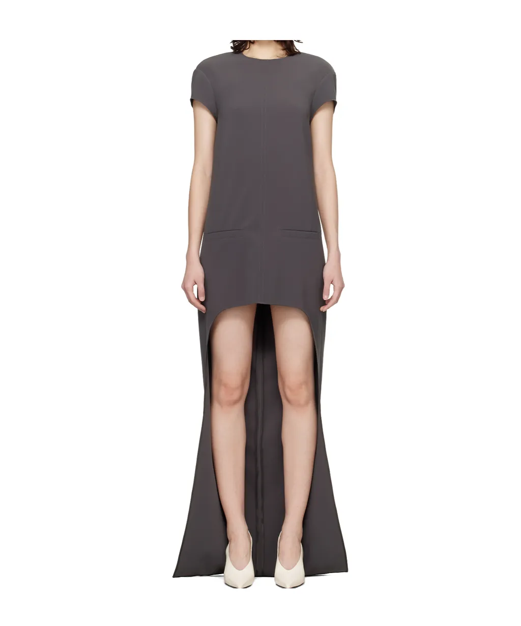 Rounded Hem Long Dress