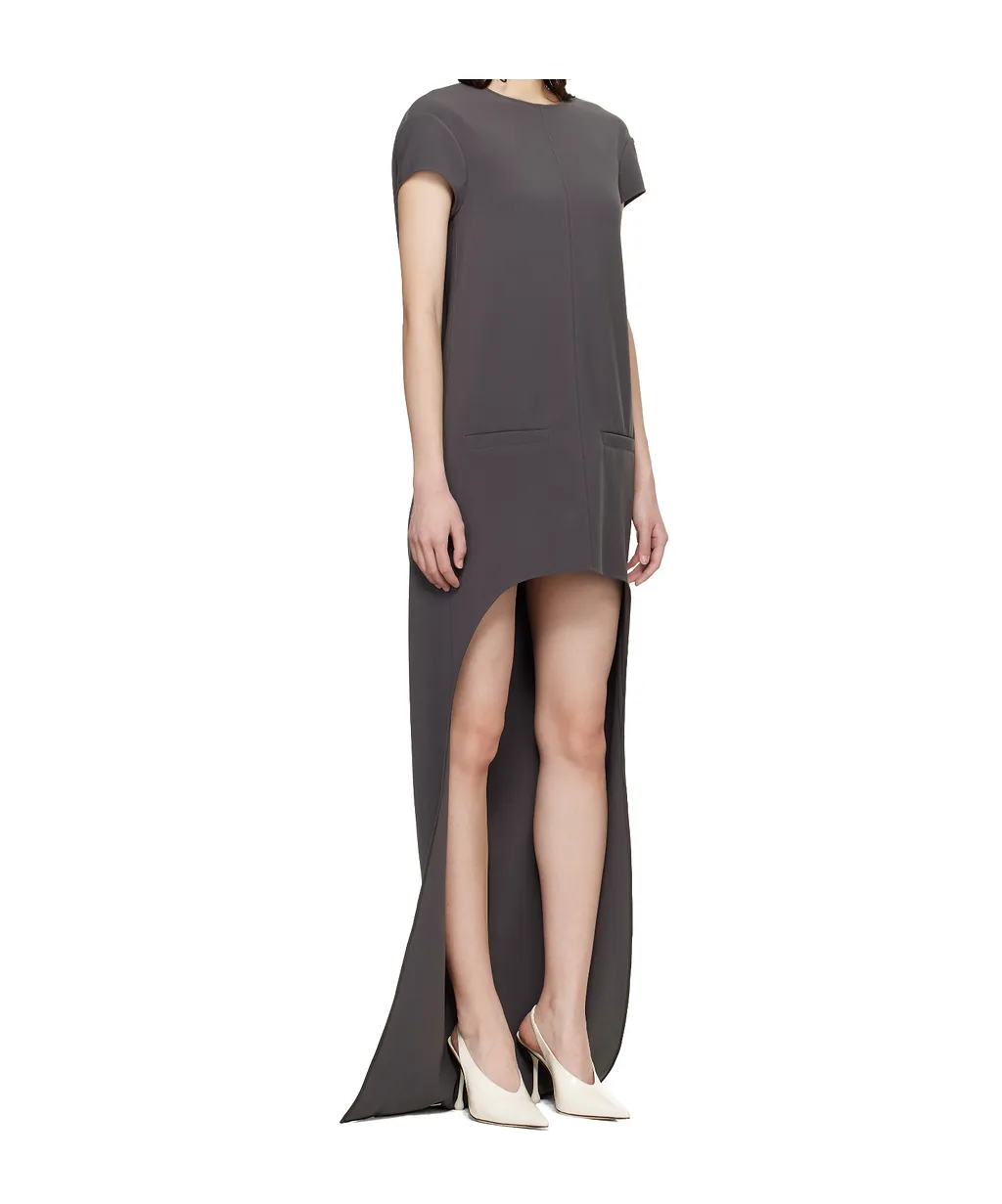 Rounded Hem Long Dress