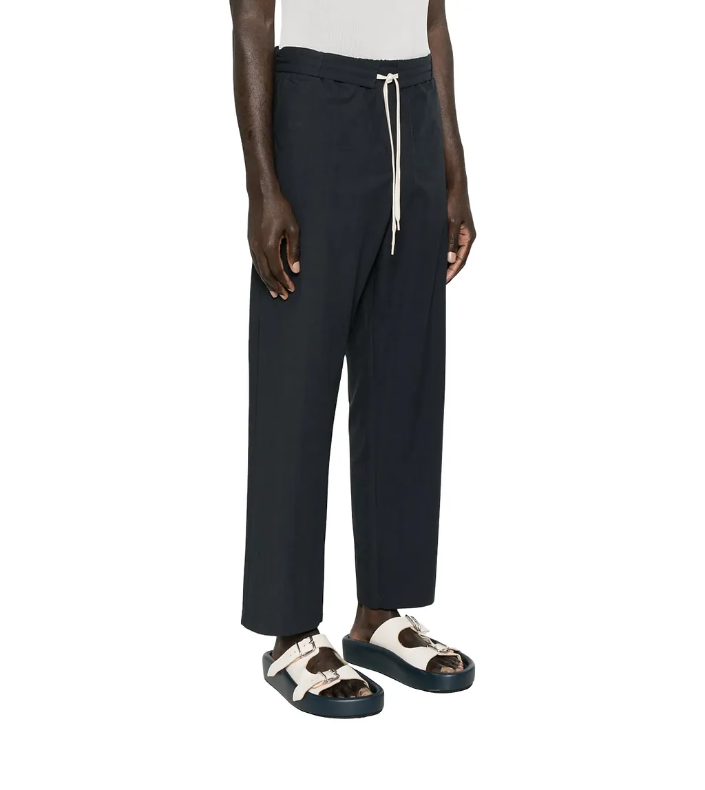 Circle Worker Drawstring-Fastening Trousers