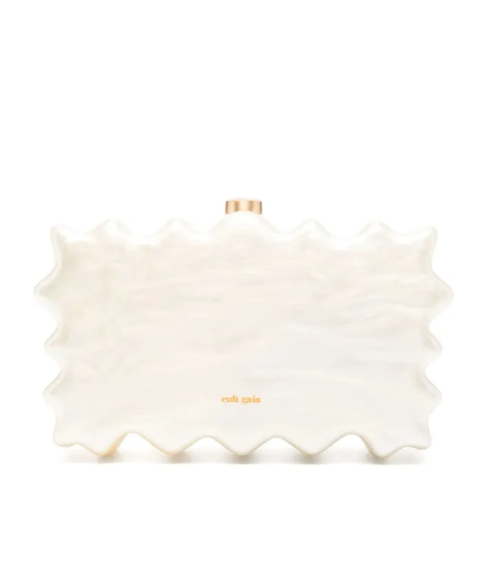 Cult Gaia Paloma Logo Printed Clutch Bag