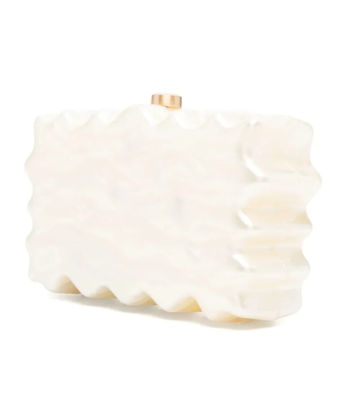 Cult Gaia Paloma Logo Printed Clutch Bag