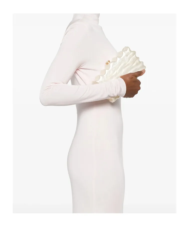 Cult Gaia Paloma Logo Printed Clutch Bag