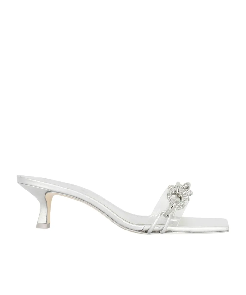 Lynn Metallic Leather Sandals