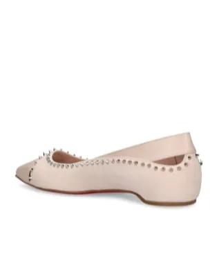 Duvettina Flat-Soled Ballet Shoes