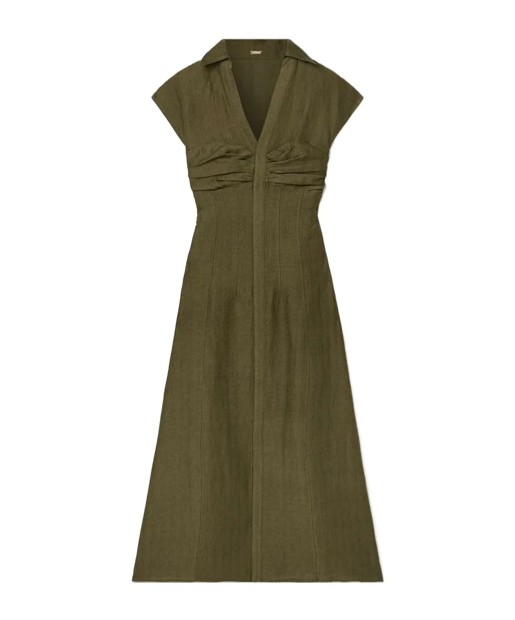 Pleated Detail Dress