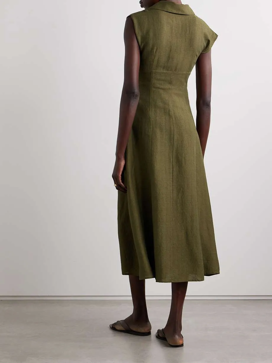 Pleated Detail Dress