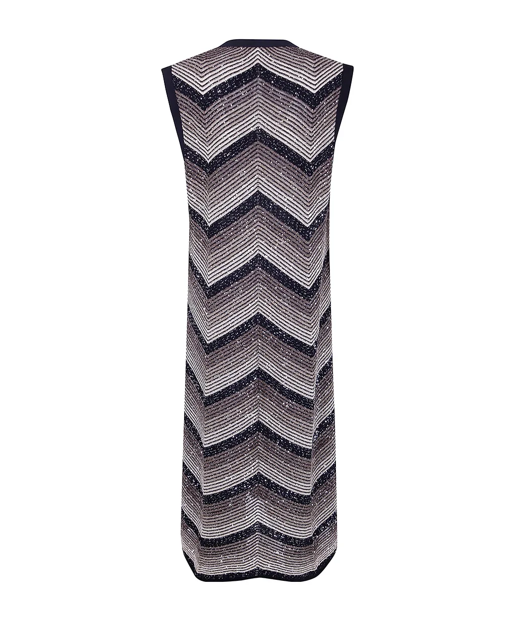 Degradé Long Knit Cardigan