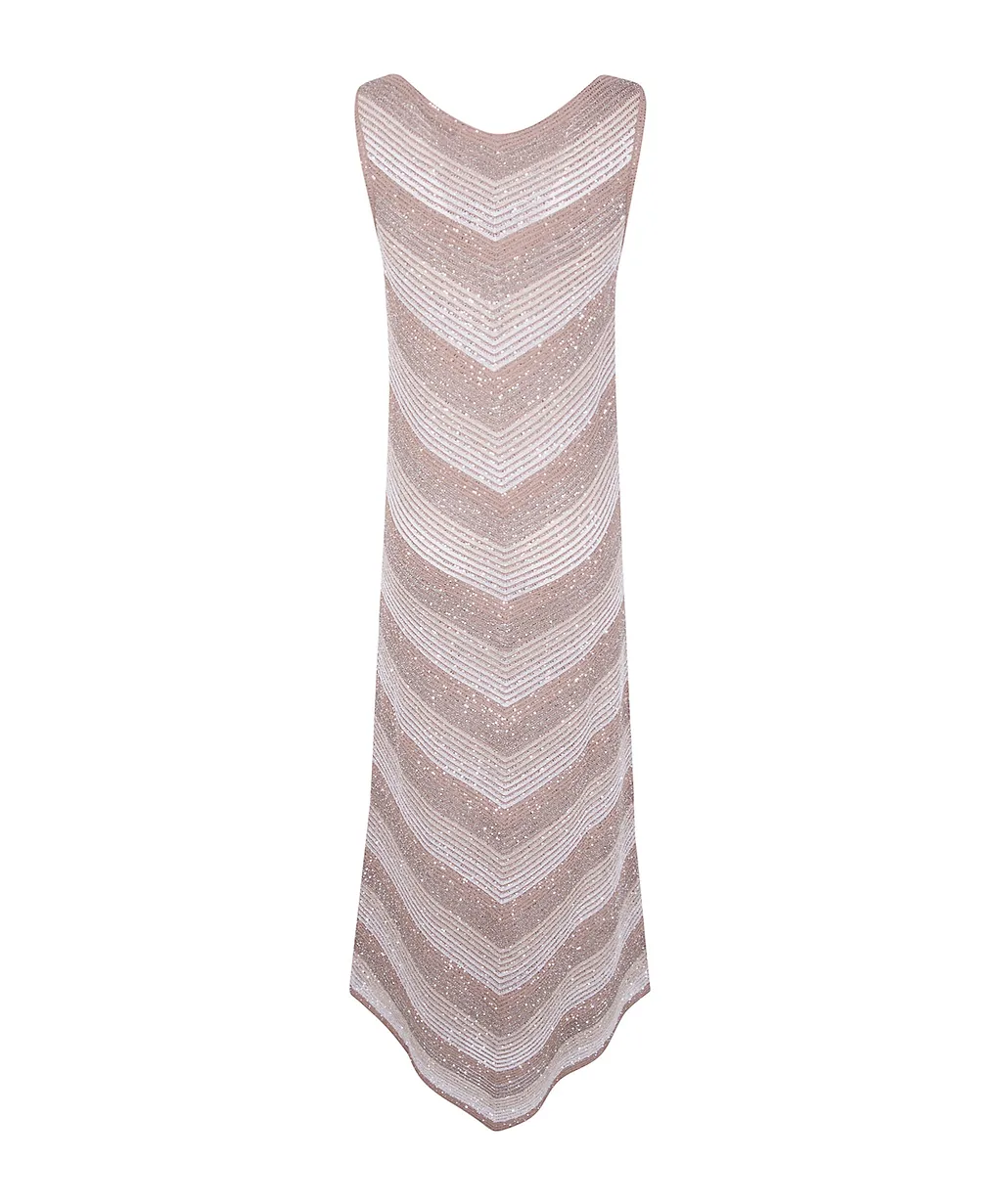 Degradé Sequinned Knitted Dress