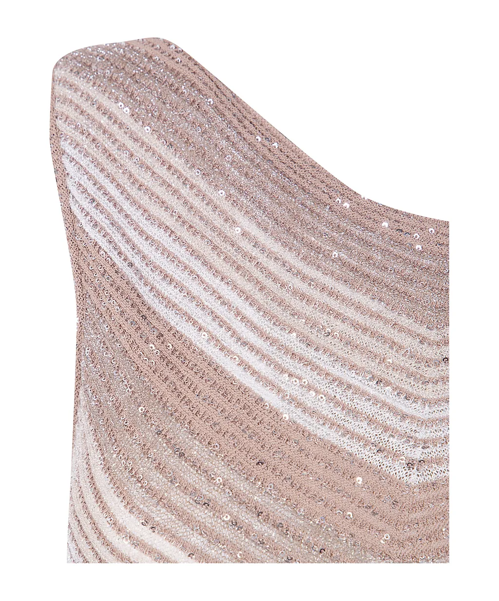 Degradé Sequinned Knitted Dress