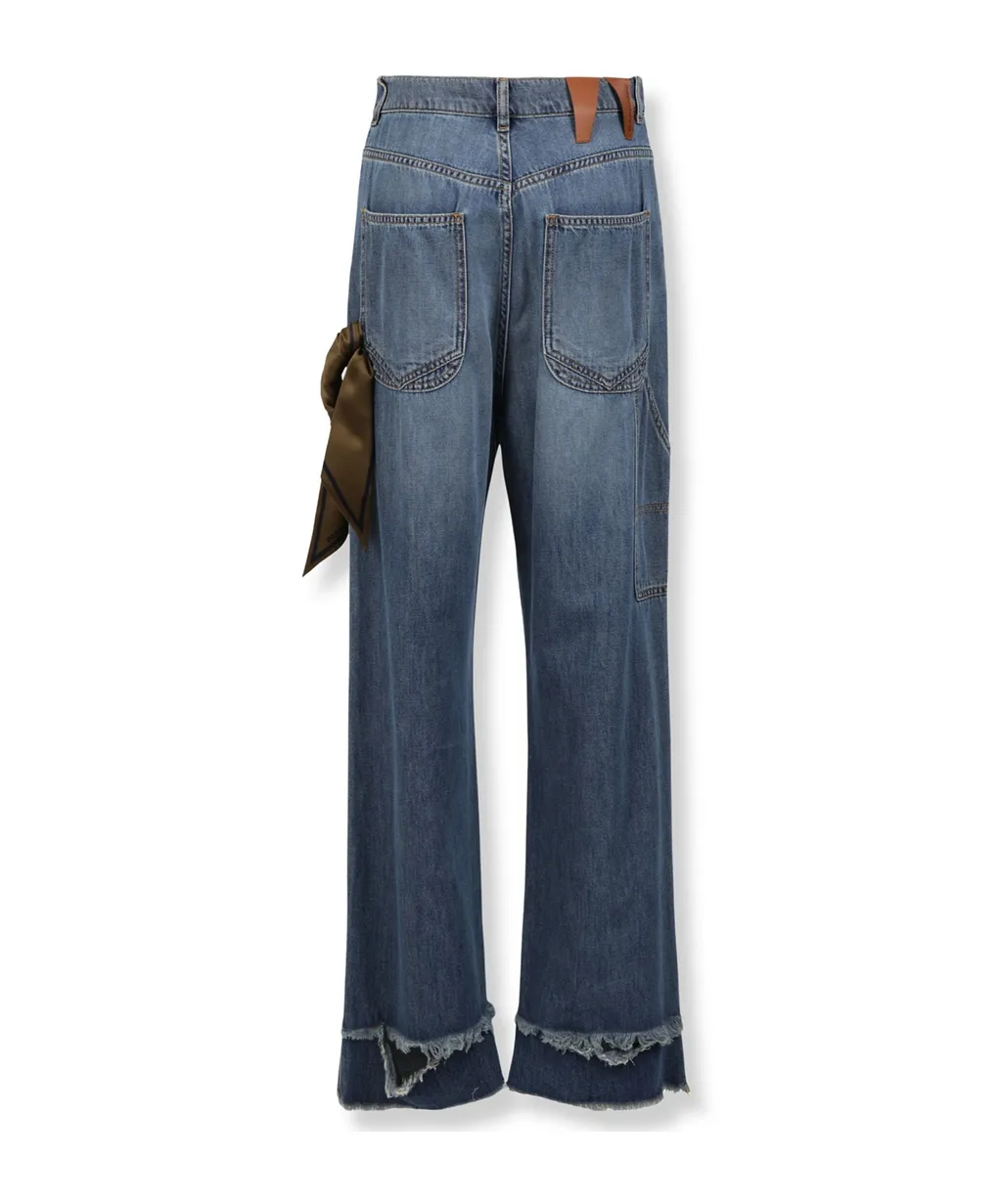 Belt Loop Denim Trousers