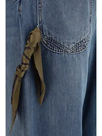 Belt Loop Denim Trousers