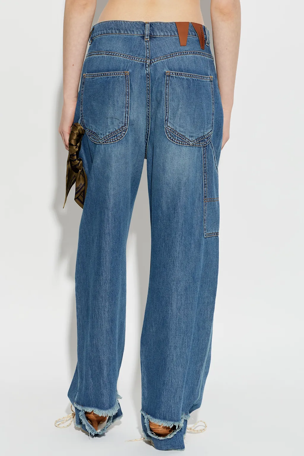 Belt Loop Denim Trousers