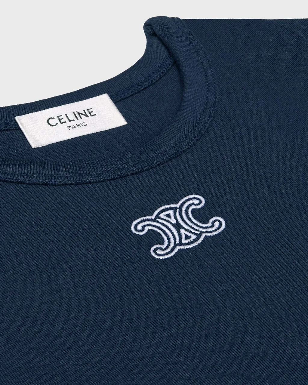 Triomphe T-Shirt In Ribbed Cotton Jersey