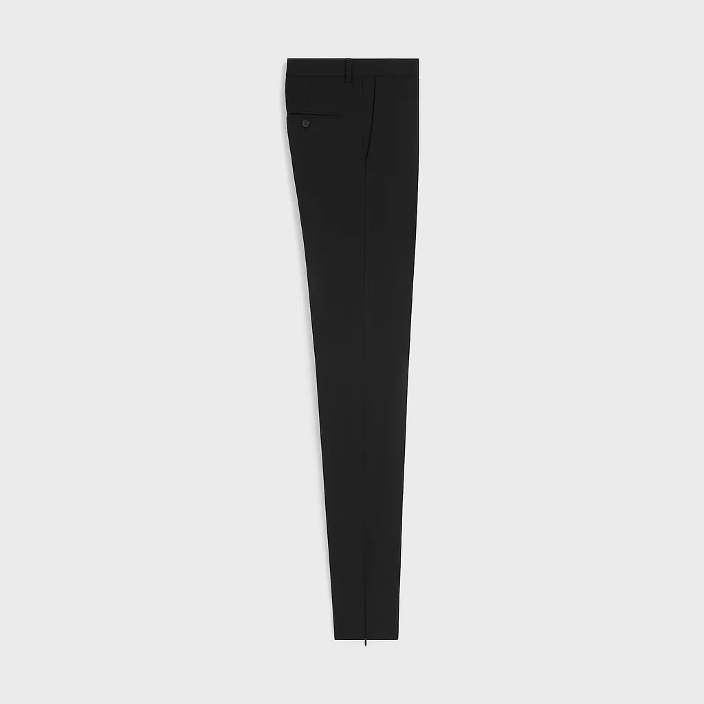 Slim Trousers In Stretch Wool Gabardine
