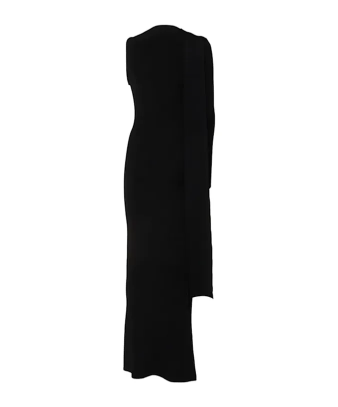 Asymmetric Knitted Dress