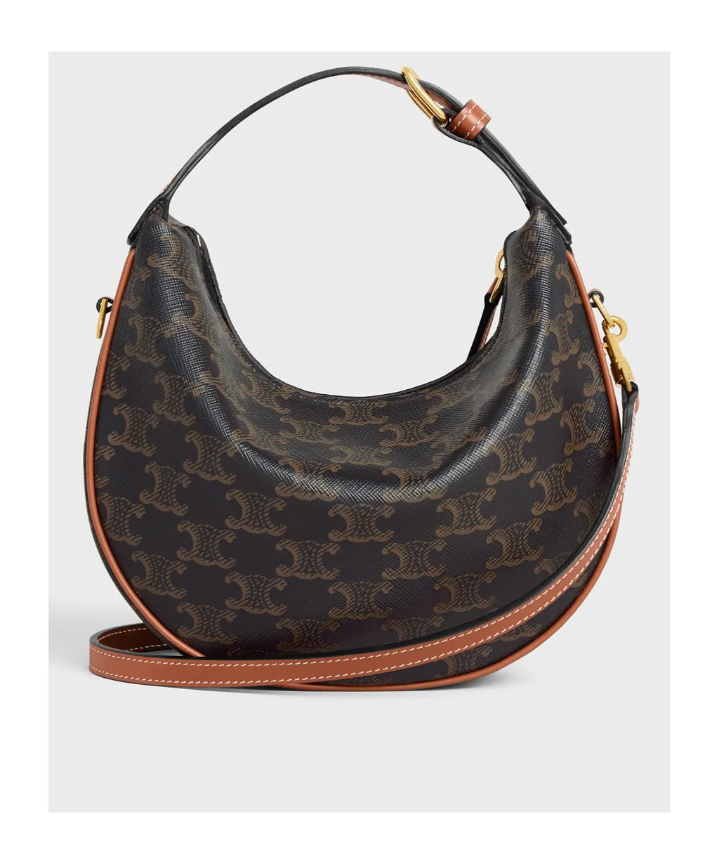 Teen Celine Lulu In Triomphe Canvas And Calfskin