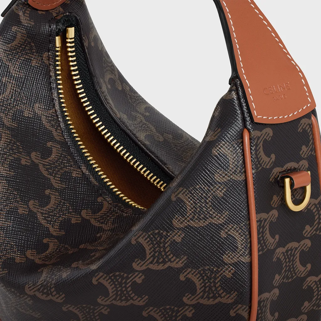 Teen Celine Lulu In Triomphe Canvas And Calfskin