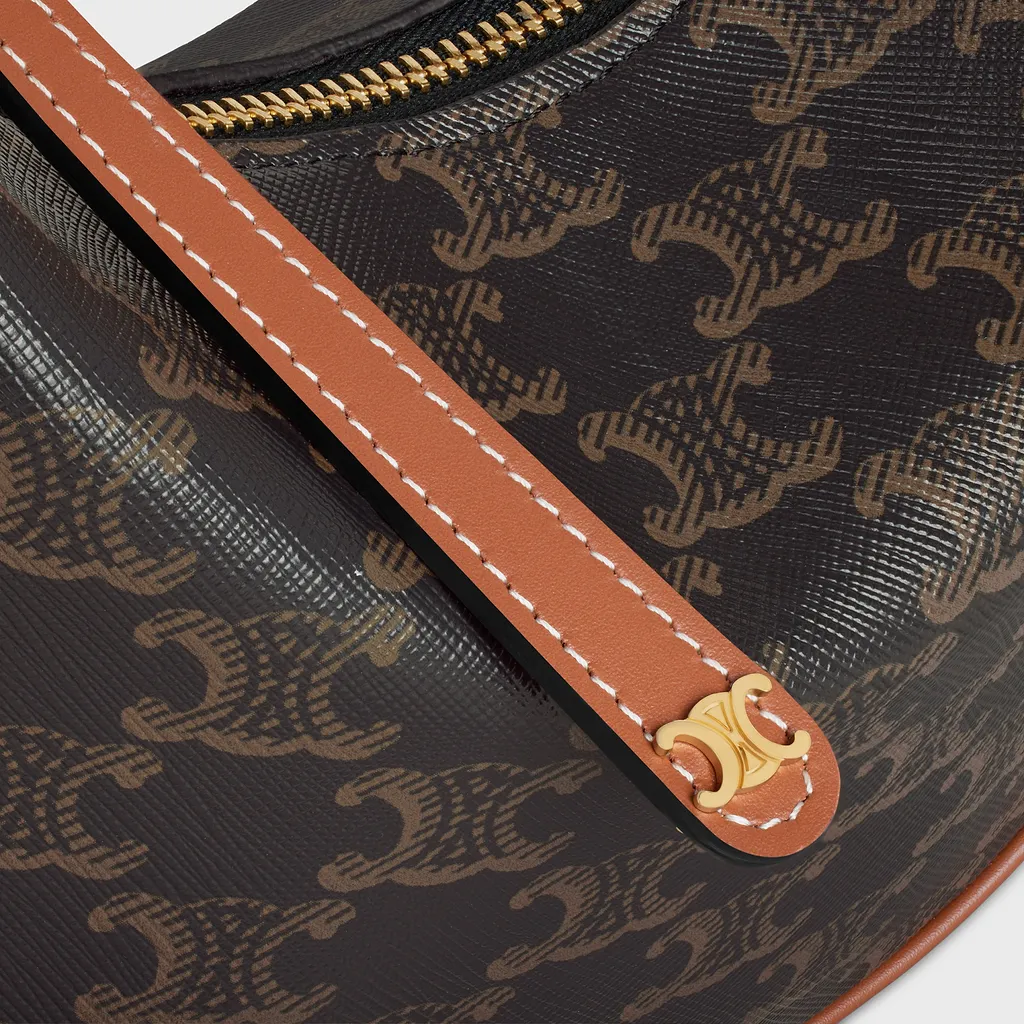 Teen Celine Lulu In Triomphe Canvas And Calfskin
