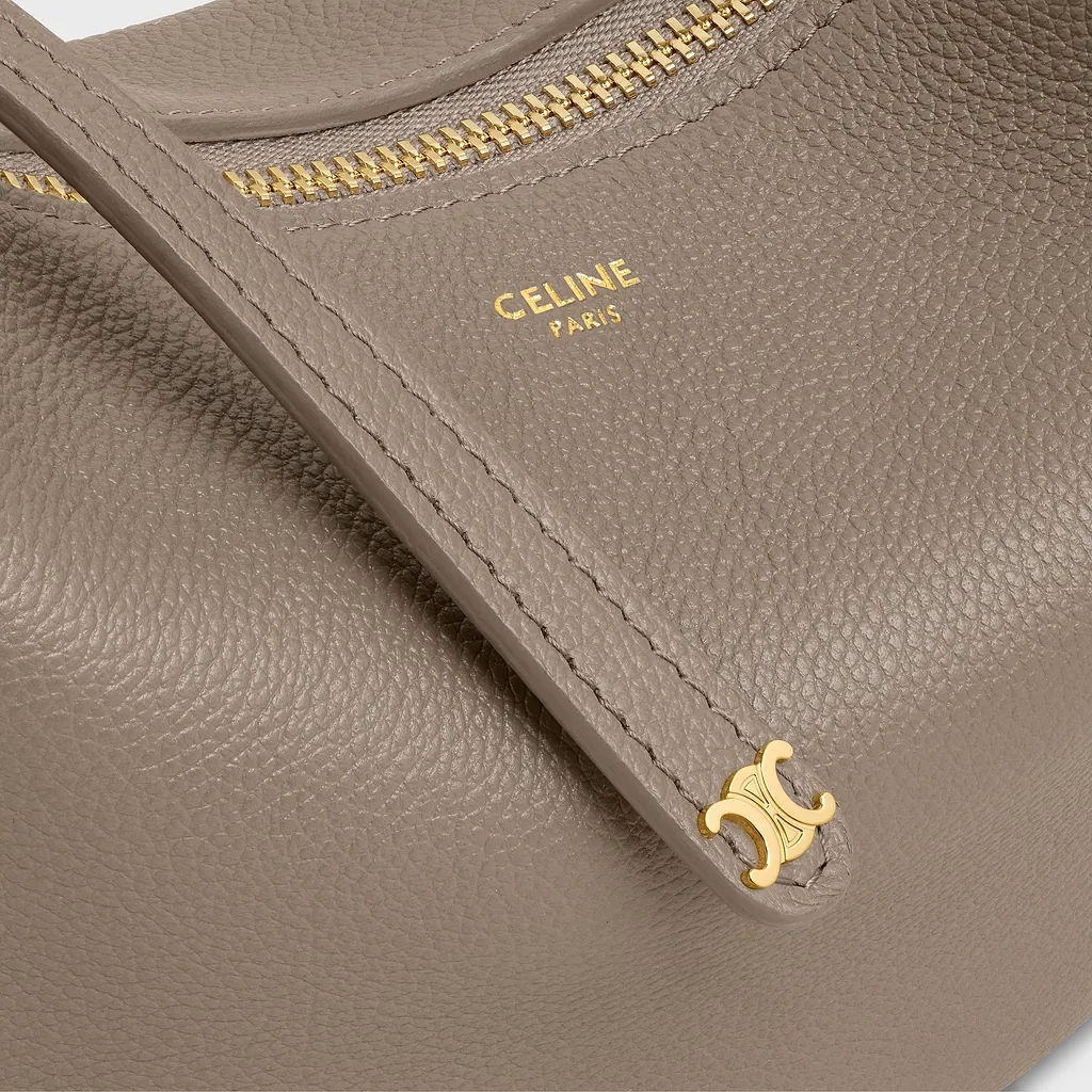 Teen Celine Lulu Shoulder Bag In Grained Calfskin