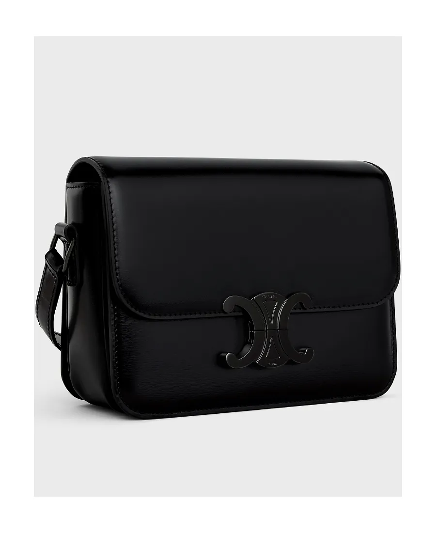 Teen Triomphe Bag In Shiny Calfskin