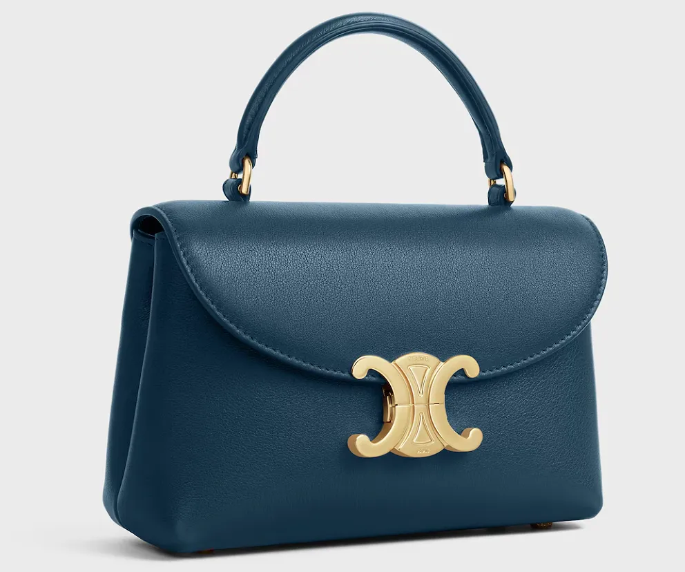 Teen Triomphe Bag In Supple Grained Calfskin