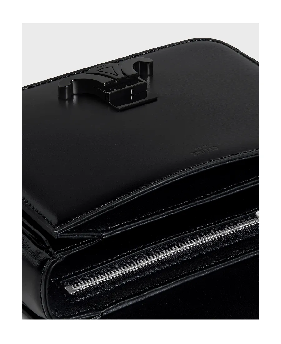 Teen Triomphe Bag In Shiny Calfskin