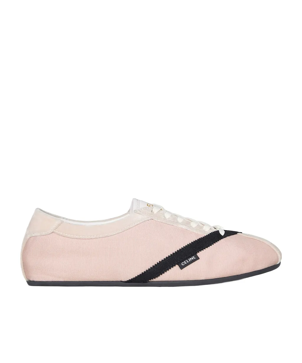 The Flat Sneaker In Gros Grain, Velvet, Suede Goatskin And Lambskin