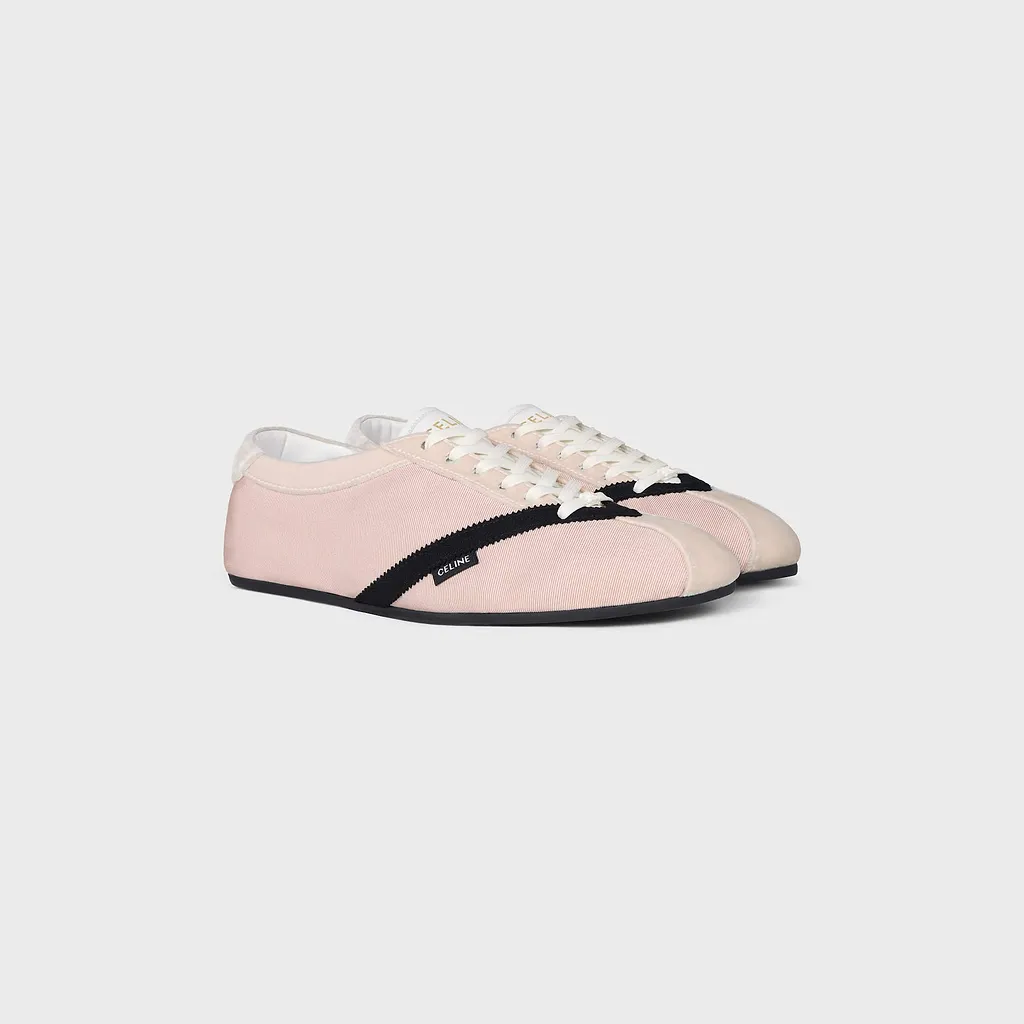 The Flat Sneaker In Gros Grain, Velvet, Suede Goatskin And Lambskin